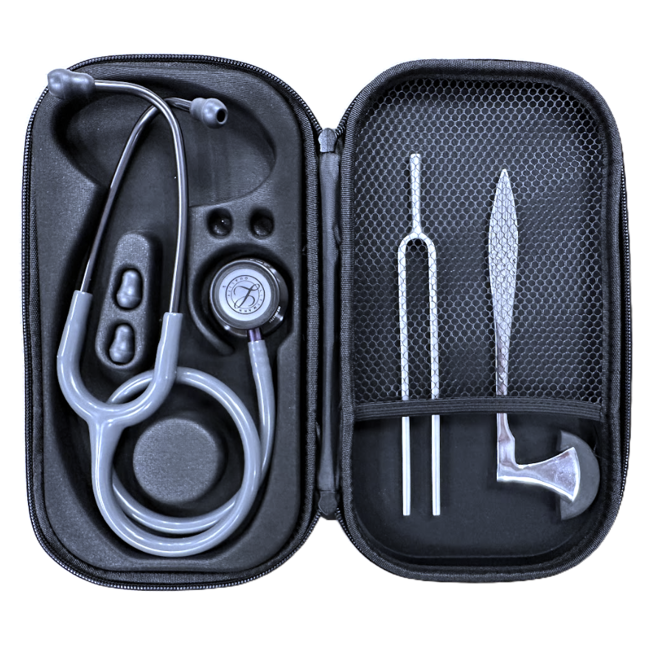 Stethoscoop Case - Zwart - met indeling voor stethoscoop en instrumenten