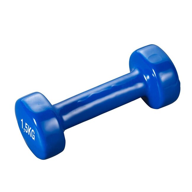 Vinyl Dumbbells  -  1,5 Kg. Gewichten  - Set 2 stuks