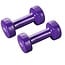 Vinyl Dumbbells  -  3 Kg. Gewichten - Paars - Set 2 stuks