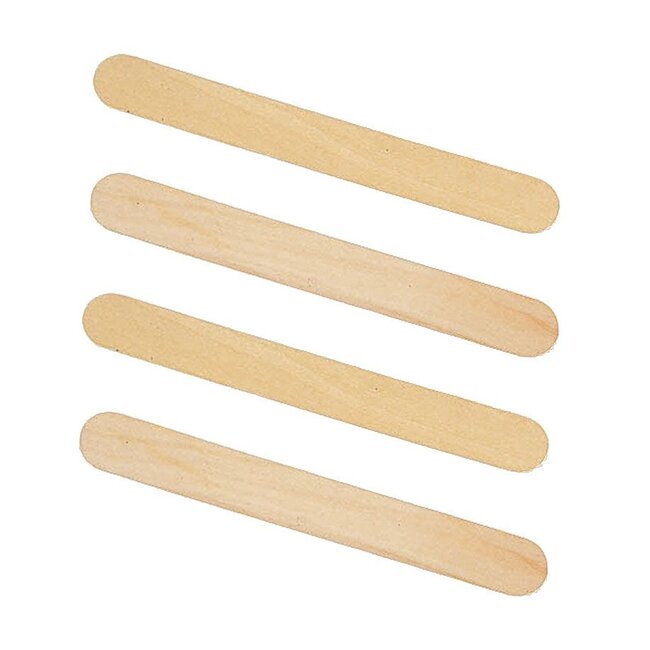 Tongspatels hout - 100 stuks