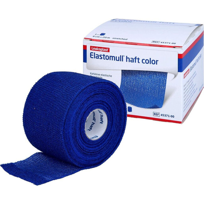 BSN Elastomull haft Color Blauw - 6cm x 20 meter