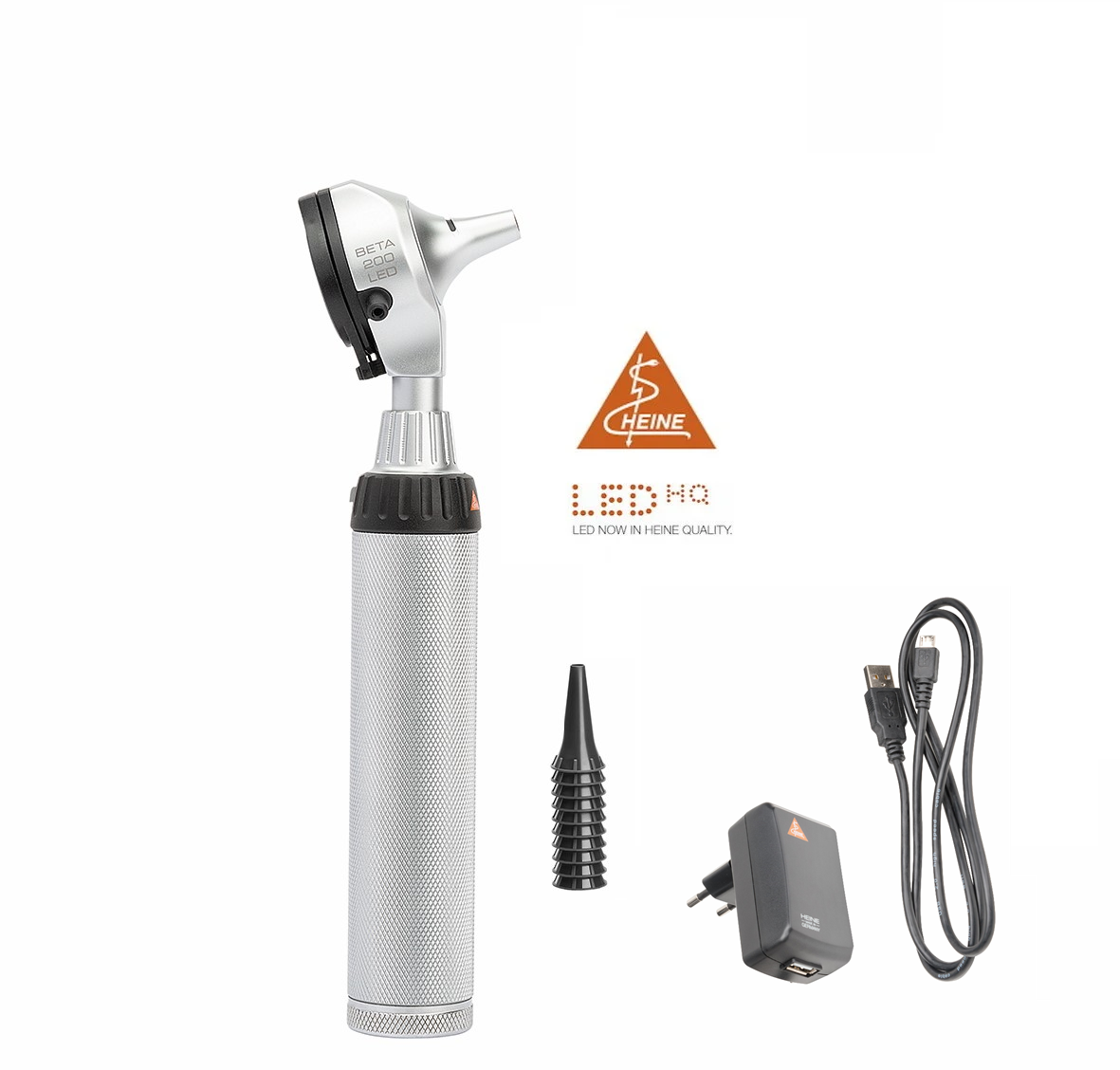 Heine Beta 200 LED Otoscoop - Met USB oplaadbaar handvat, foto 2 van 4