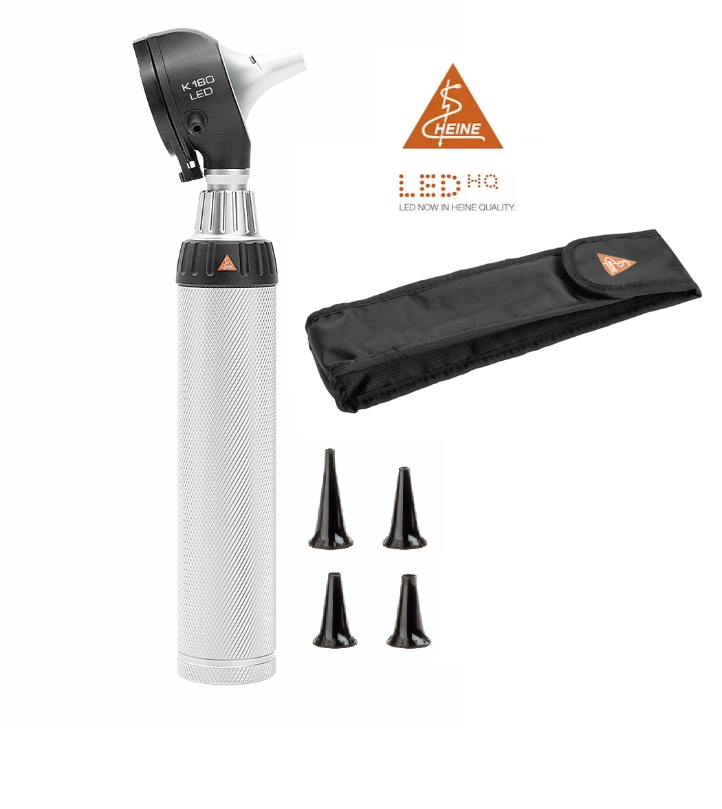 Heine Heine K180 LED Otoscoop + Batterij handvat in softpouch