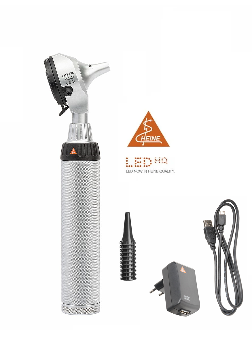 Heine Beta 400 LED Otoscoop - Met USB oplaadbaar handvat, foto 2 van 4