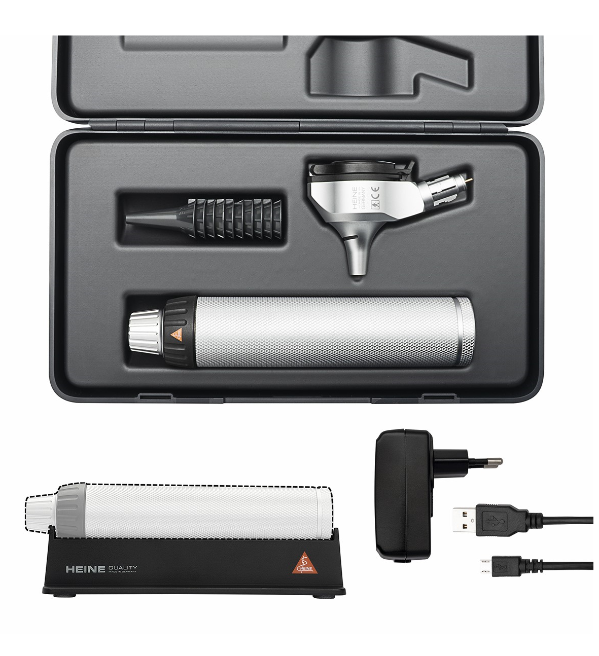 Heine Beta 400 LED Otoscoop - Met USB oplaadbaar handvat, foto 3 van 4