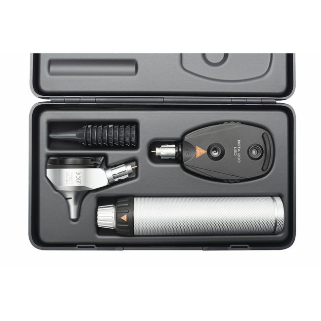 Heine Beta 400/Beta 200 LED oog-oorset met batterijhandvat