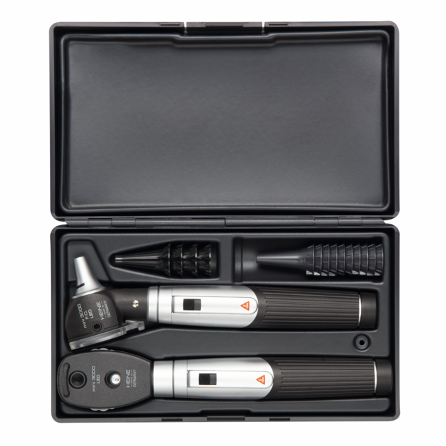 Heine Heine Mini 3000 F.O. LED oog/oorset - Met 2 handvatten - In hardcase