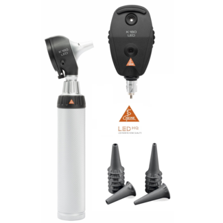 Heine Heine K180 LED oog/oorset - 2,5V - met Batterij handvat in hardcase Heine Heine K180 LED oog/oorset - 2,5V - met Batterij handvat in hardcase
