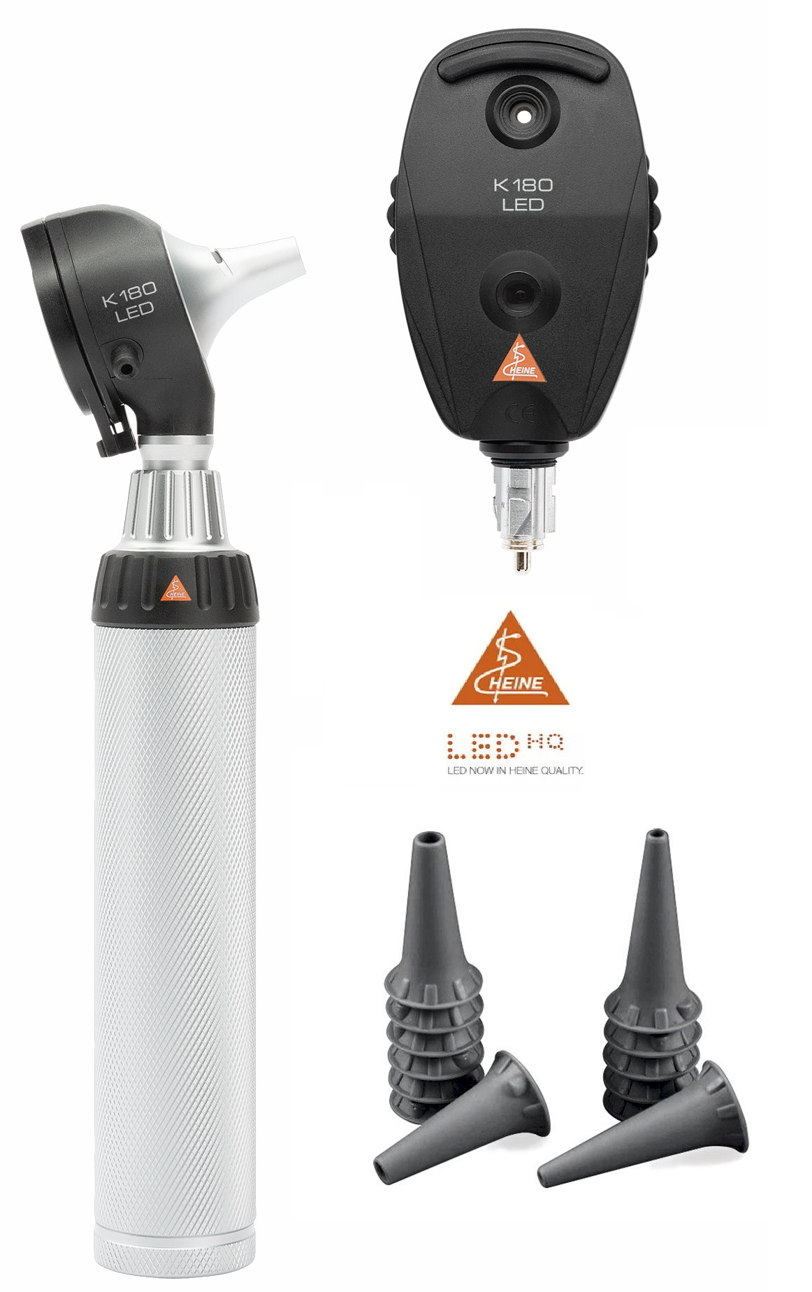 Heine K180 LED oog/oorset - 2,5V - met Batterij handvat in hardcase