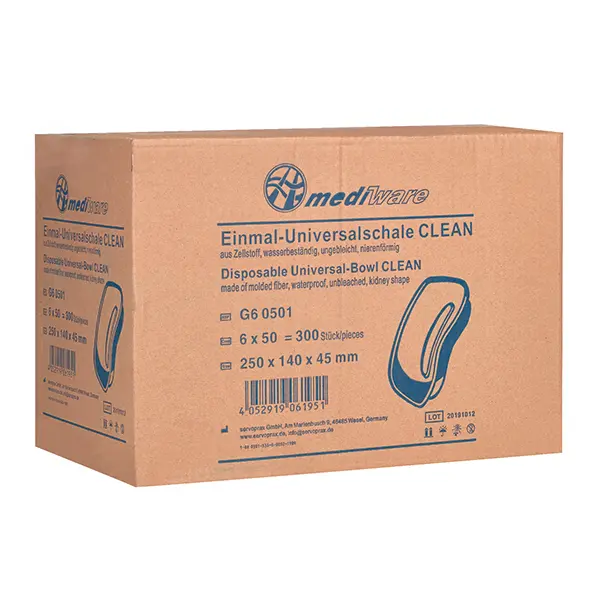 Nierbekkens disposable pulp - 300stuks (6x50)