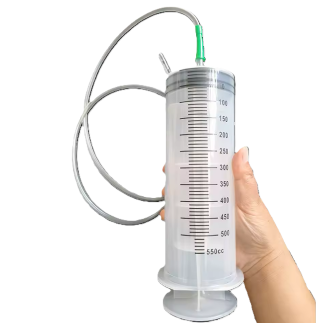 Injectiespuit - Doseerspuit 500-550ml met dikke tip en 1 meter slang - Per stuk