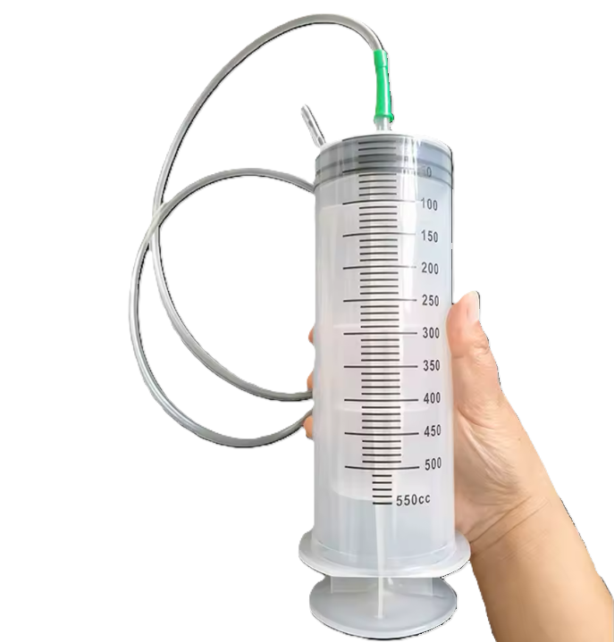Injectiespuit - Doseerspuit 500-550ml met dikke tip en 1 meter slang - Per stuk, foto 2 van 2