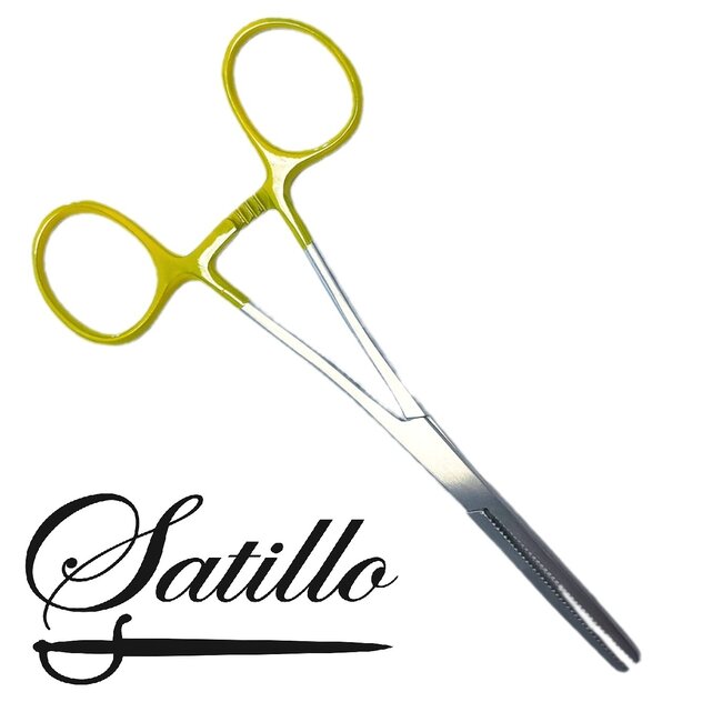 Satillo Kocher klem - 14cm - Arterieklem met Gekleurd Handvat – RVS