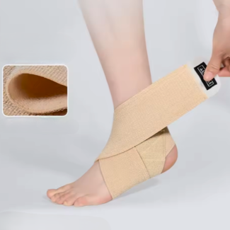 Enkelbandage – Verstelbare Enkel Wikkel Bandage - Beige
