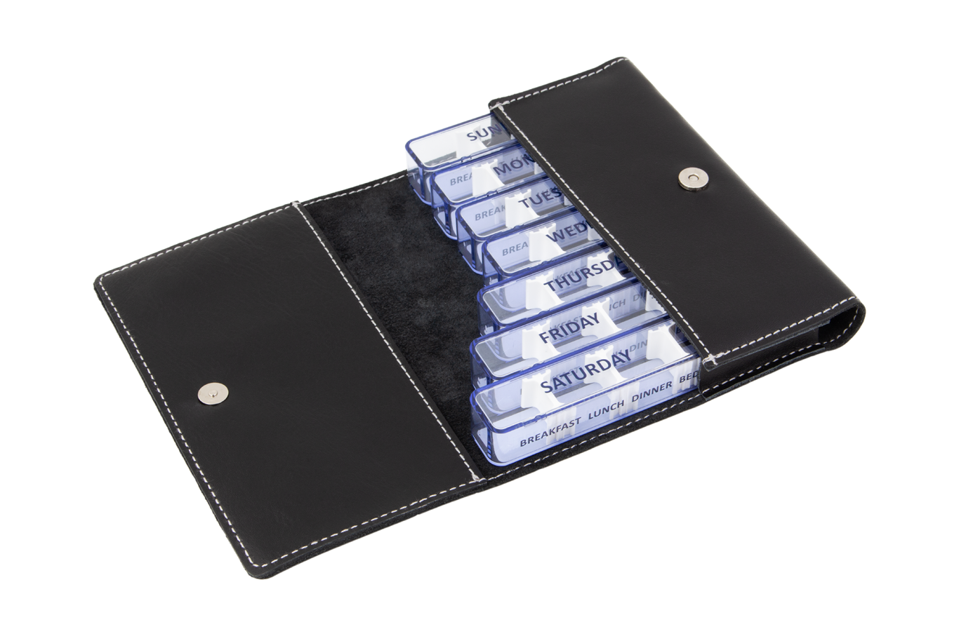 Pillendoos weekagenda Medidos - Luxe leren Etui