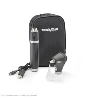 Welch Allyn Welch Allyn Macroview Basic LED Otoscoopset met USB oplaadbaar handvat - In Softcase