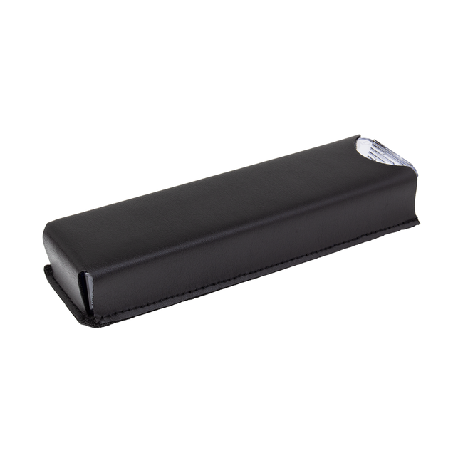 Medimax Leatherette 3U - Pillendoosje voor één dag in zwart hoesje