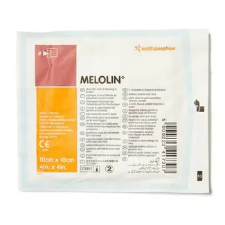 Melolin - Wondcompres - 5x5cm - Per 10 stuks.