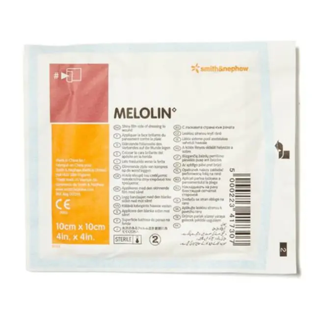 Melolin - Wondcompres - 5x5cm - Per 10 stuks.