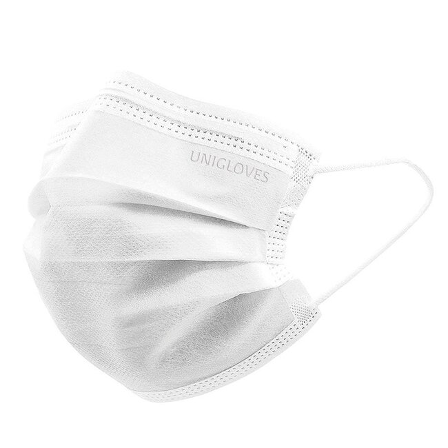 Chirurgische Mondkapjes | 3 laags| Type IIR | Wit | 50 stuks