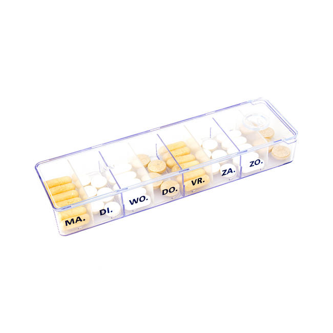 Megamax 4U - Pillendoosje voor 7 dagen transparant