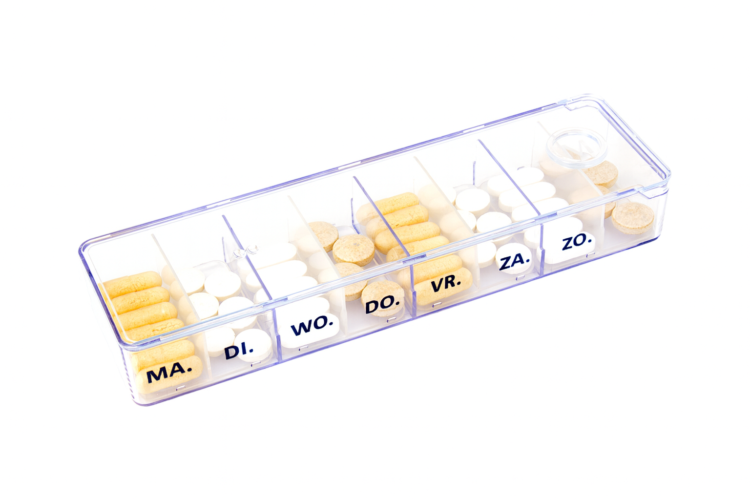 Megamax 4U - Pillendoosje voor 7 dagen transparant