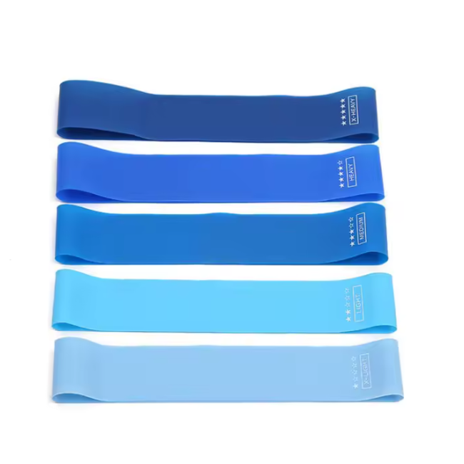 Weerstandsbanden Set – Fitness Elastiek – 5 stuks – Blauw