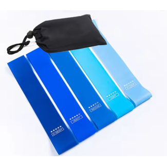 Weerstandsbanden Set – Fitness Elastiek – 5 stuks – Blauw