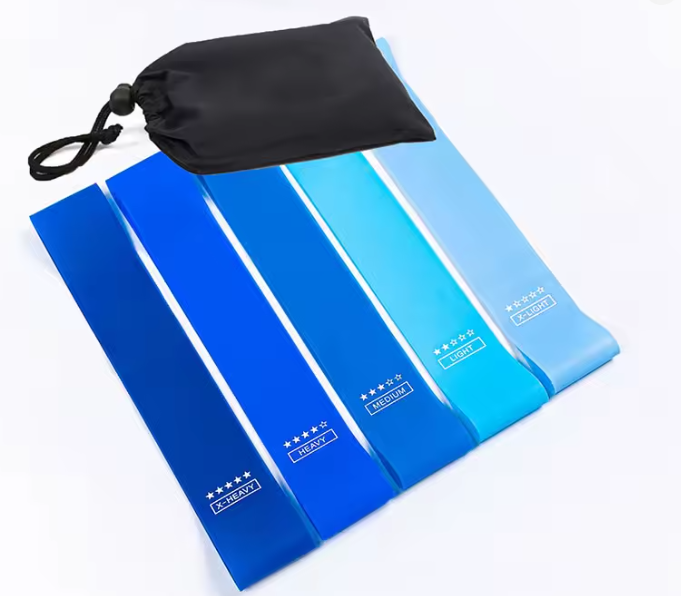 Weerstandsbanden Set – Fitness Elastiek – 5 stuks – Blauw