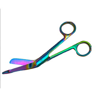 Satillo Verbandschaar met print –Metallic Rainbow