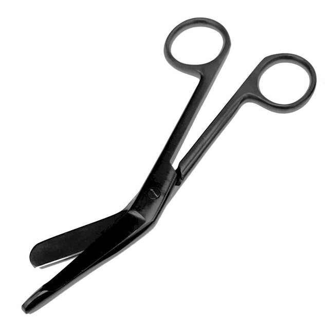 Satillo Verbandschaar Black Edition met print – A+ kwaliteit, uniek design, optioneel met gravering