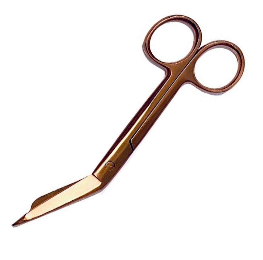 Satillo Verbandschaar Metallic Bronze met print – A+ kwaliteit, uniek design, optioneel met gravering