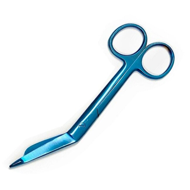 Satillo Verbandschaar Metallic Blue met print – A+ kwaliteit, uniek design, optioneel met gravering