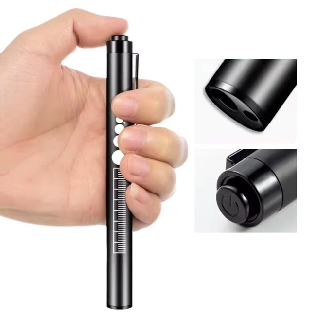 Luxe Penlight USB oplaadbaar - Dual light - warm en helder wit