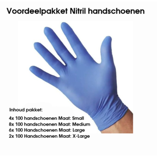 Voordeelpakket Nitril "Soft" Handschoenen