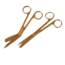 Satillo Verpleegkundige Scharenset Metallic Bronze – Verbandschaar, Chirurgische Schaar & Kocher (met Naam)