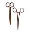 Satillo Verpleegkundige Scharenset Metallic Bronze – Verbandschaar, Chirurgische Schaar & Kocher (met Naam)