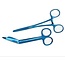 Satillo Verpleegkundige Scharenset Metallic Blue – Verbandschaar, Chirurgische Schaar & Kocher (met Naam)