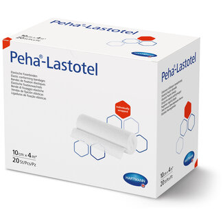 PeHa Lastotel Elastisch fixatiewindsel - Rol 10cm x 4mtr. - Ds.20 rol