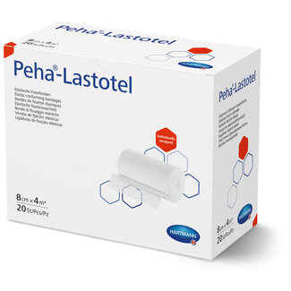 PeHa Lastotel Elastisch fixatiewindsel - Rol 8cm x 4mtr. - Ds.20 rol