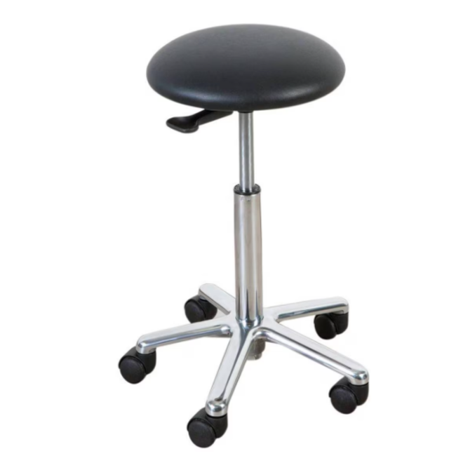 Tabouret Saar - Chroom onderstel
