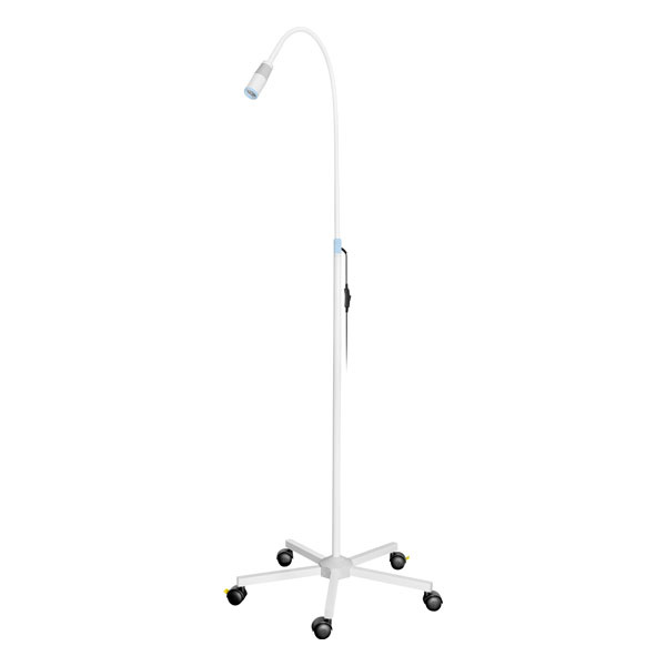Luxamed LED-onderzoekslamp zonder focus op verrijdbaar statief - Verkrijgbaar in diverse accent kleuren, foto 6 van 6