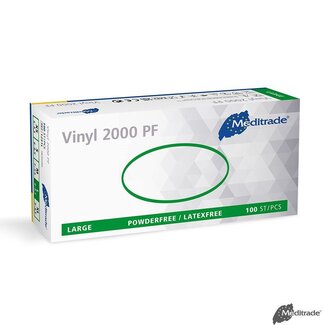 Meditrade Vinyl handschoenen - Poedervrij - Vinyl 2000 PF