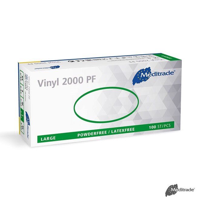 Meditrade Vinyl handschoenen - Poedervrij - Vinyl 2000 PF