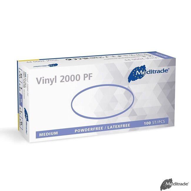 Meditrade Vinyl handschoenen - Poedervrij - Vinyl 2000 PF