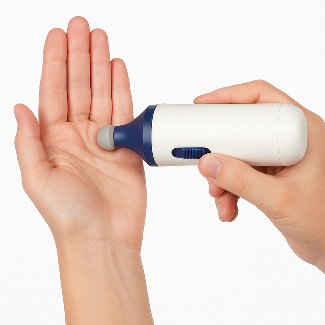 Mini Massage apparaat voor de hand - handtherapie - spier, pees en litteken massage