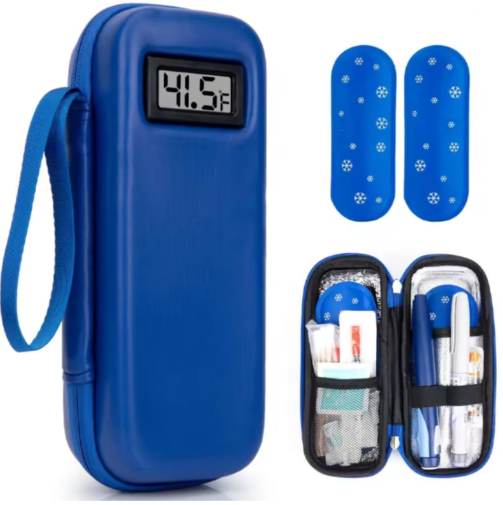 Insuline koeltas reis etui met digitale thermometer