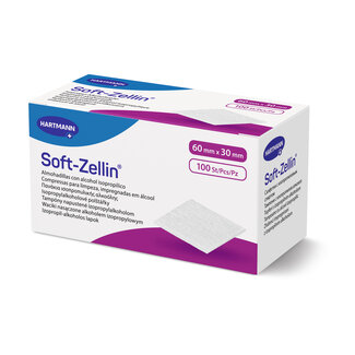 Alcoholdoekjes - Soft Zellin - 60x30mm - 100st.