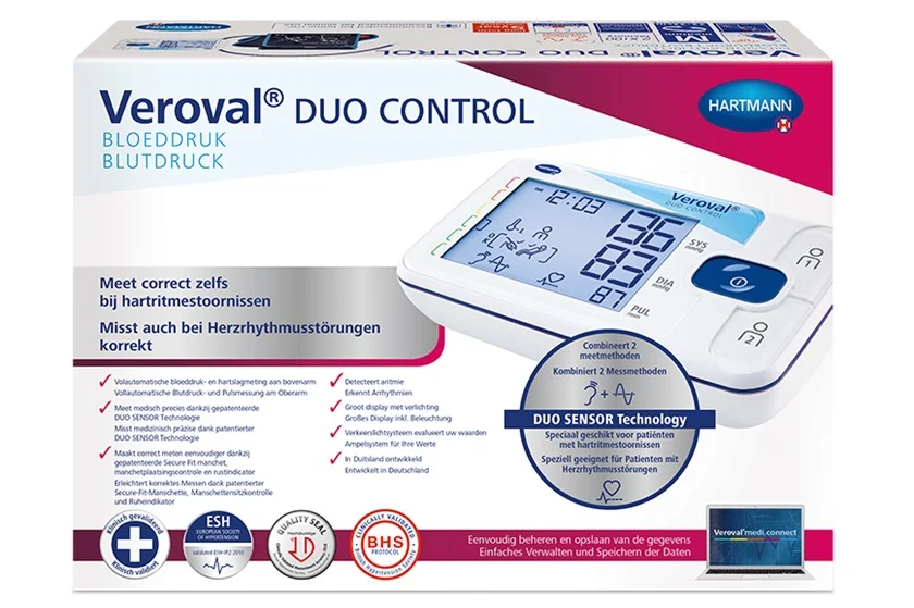 Veroval® Bloeddrukmeter - duo control Bluetooth met Large manchet (32-42cm), foto 2 van 4