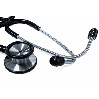 Gima CLASSIC Dubbelzijdige RVS Stethoscoop – Adult – Zwart